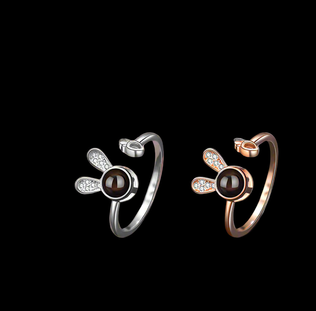 Lucky Bunny Projection Ring