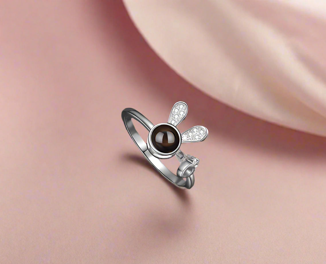 Lucky Bunny Projection Ring