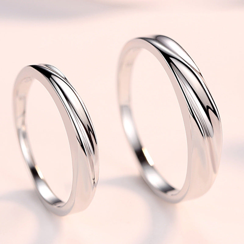Interwoven love ring set