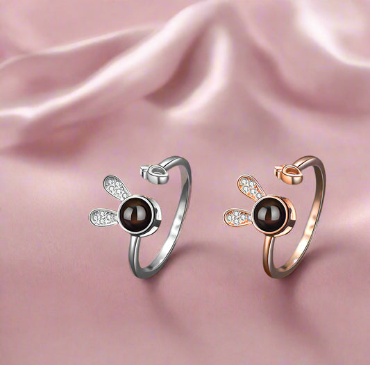 Lucky Bunny Projection Ring